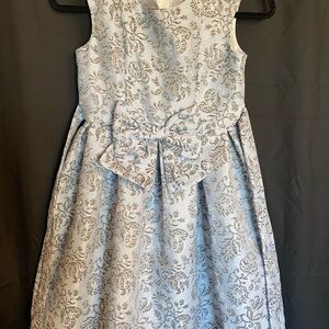 Bonnie Jean Blue and Silver Girl’s Dress